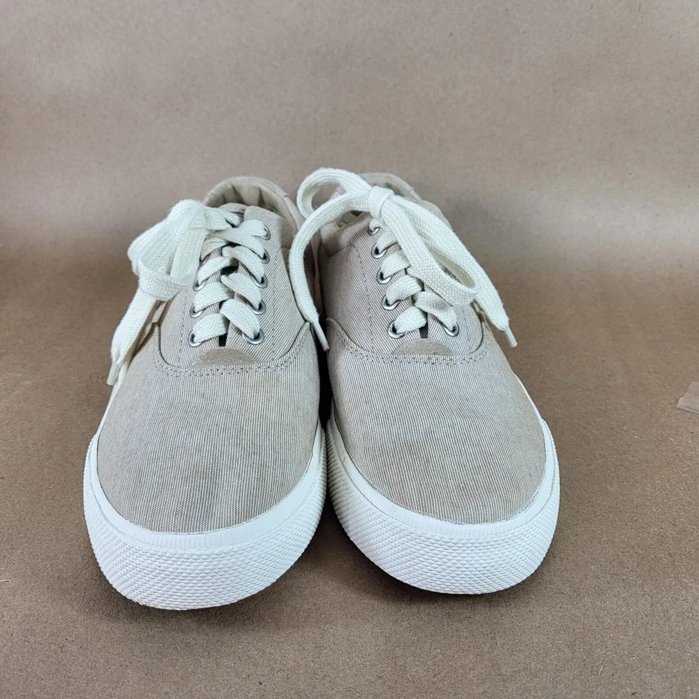 Polo Ralph Lauren Size 10 D Vaughn Beige Casual Sneakers Men's 01087
